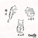 花卉貓咪